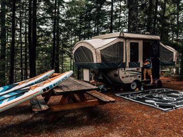 The Joyful Jay!  A 2015 Jayco Camper with SUP and Kayak Add-ons!