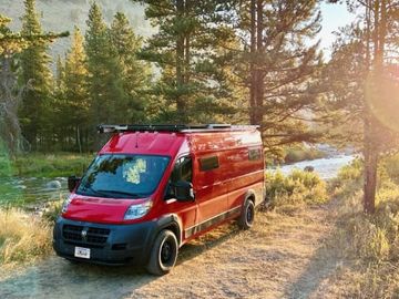 Explore with Ahi the big red van! 2018 Promaster - seats 4!
