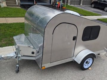 Teardrop Camper - Custom Aluminum - Cozy Interior