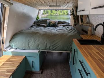 Extra Long Bed 6ft6" Heated Solar Powered Cosy Cabin on Wheels!