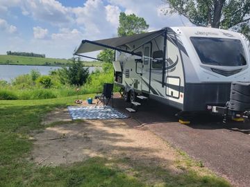 Dog friendly camper with outdoor kitchen