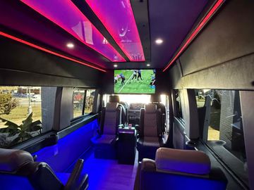 MVP Luxury Sprinter | Executive Seating • LED Mood Lighting • Big Scree