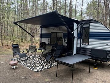 Travel light. Camp off‑grid. Fit for three.