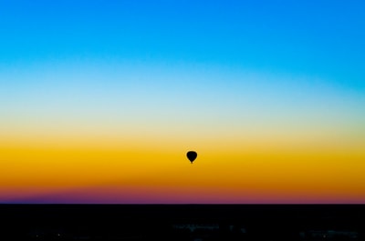 Hot air balloon silhouette Albuquerque NM