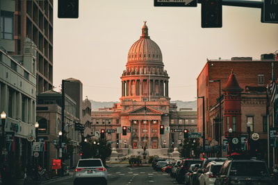 City street in Boise ID