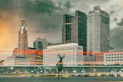 Ohio Against The World flag in Columbus