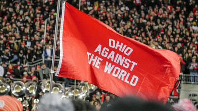 Ohio Against The World flag in Columbus