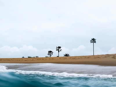 Bird's eye view of water Costa Mesa