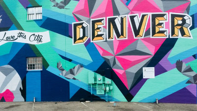 Denver street artwork by Pieter van de Sande