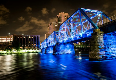 Bridge over water in Grand Rapids MI