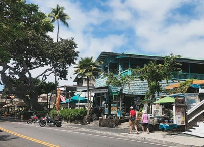 People walking in Kailua-Kona HI