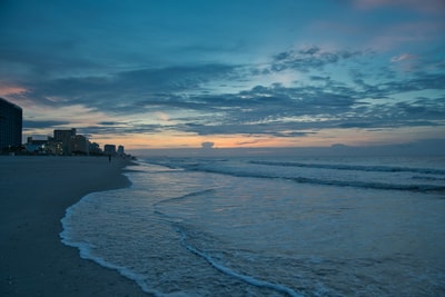 Waves of water at Myrtle Beach SC