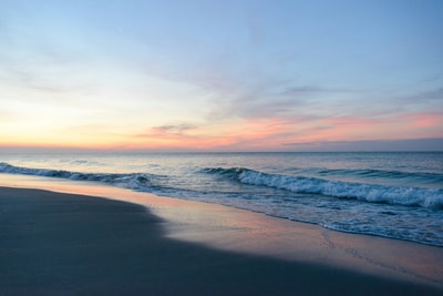 Waves of water at Myrtle Beach SC