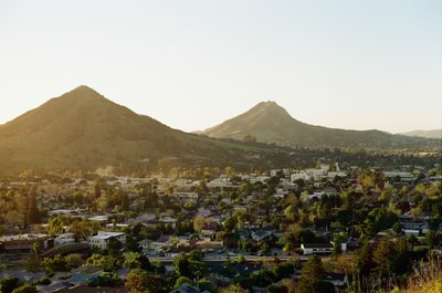 City view with mountains San Luis Obispo