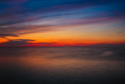 Beautiful sunset at South Padre Island