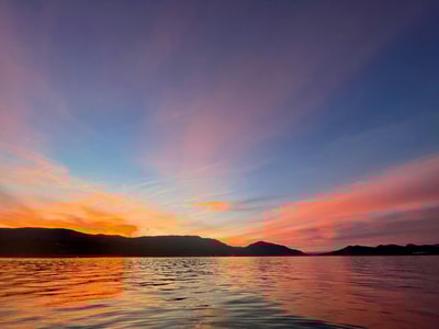 Body of water at sunset Vernon BC