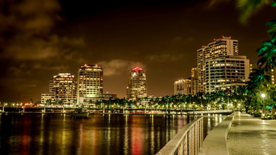 Night lights in West Palm Beach