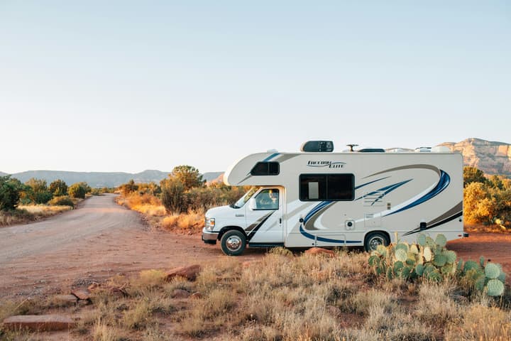 RV in the Arizona desert