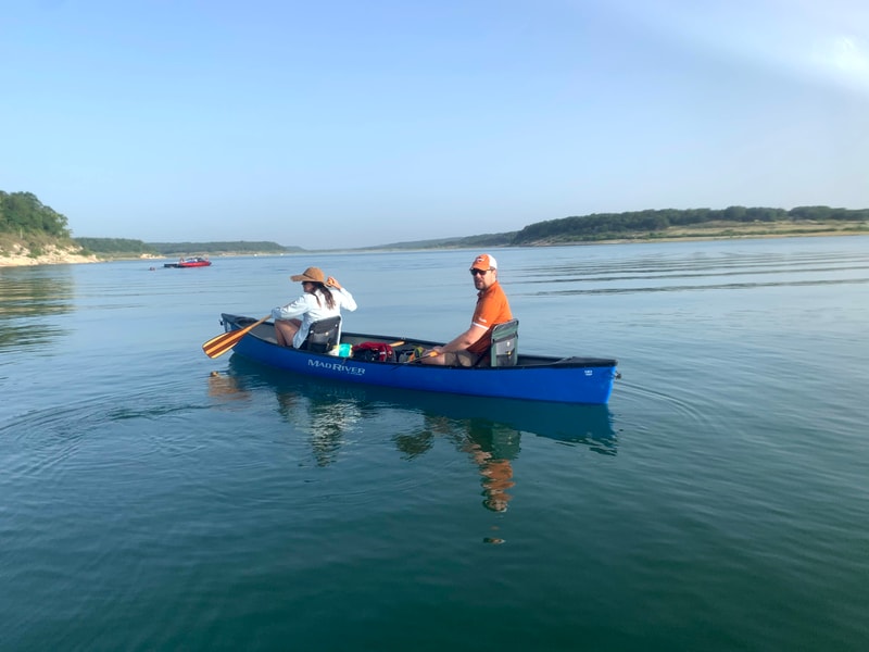 Canoeing Lake Georgetown