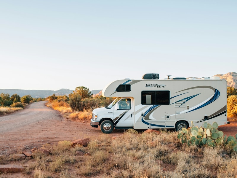 RV in the Arizona desert