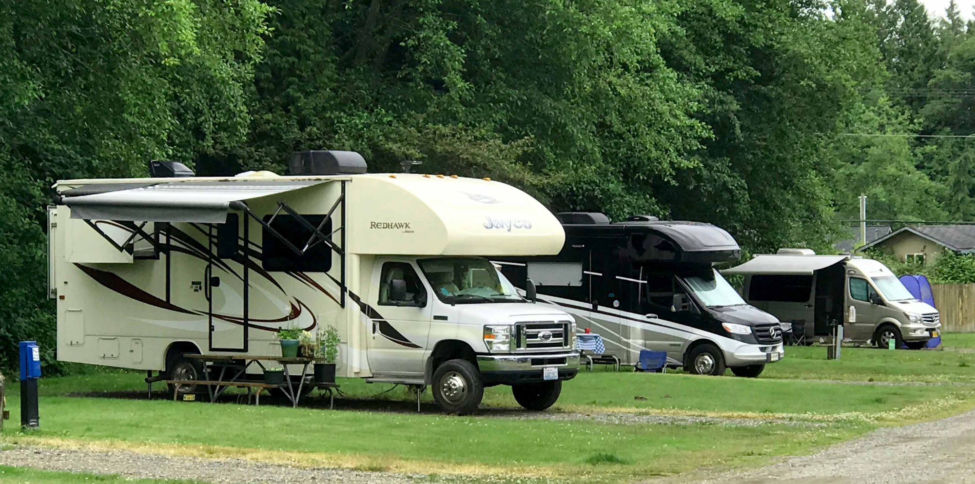 class c rv, class b+ rv and a class b rv in a row